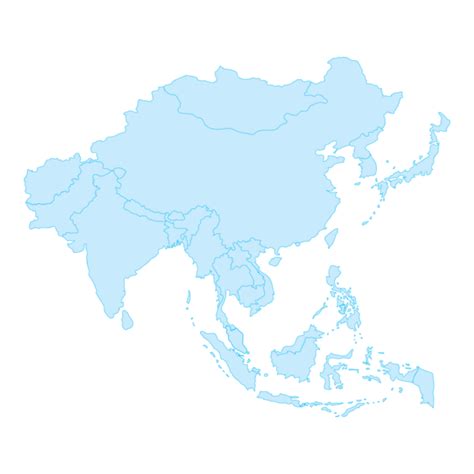 Asia Map Outline 的图像结果
