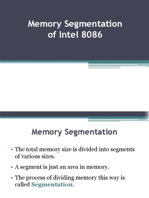 Image result for Memory Segmentation of Intel 8086 Microprocessor
