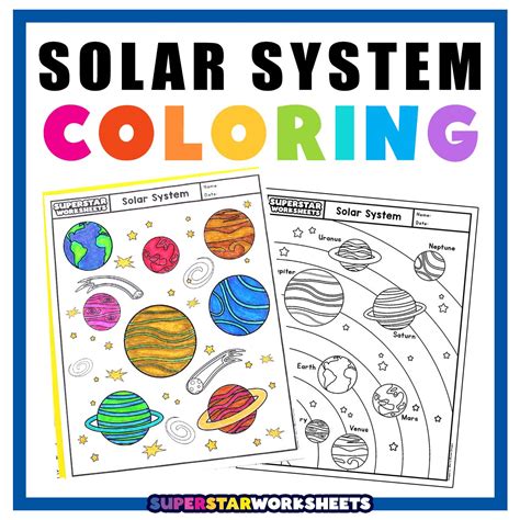 Solar System Color Worksheet