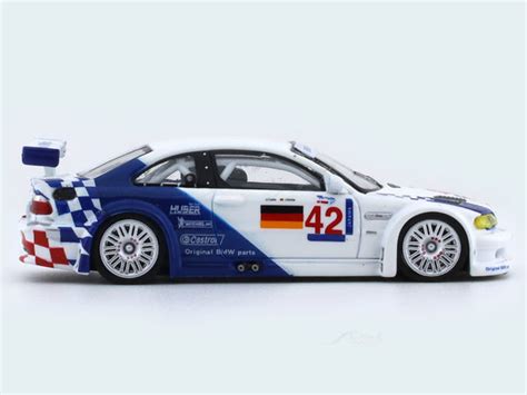 BMW M3 E46 GTR white 1:64 DCM diecast scale model car | Scale Arts India