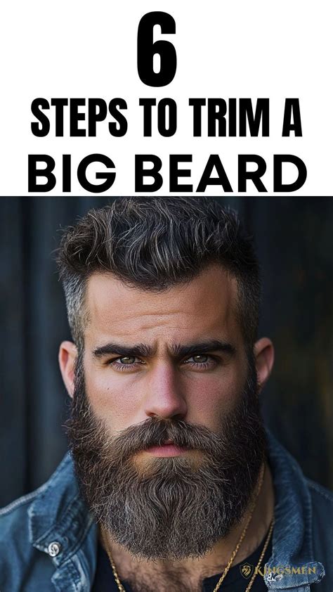 6 Steps For How To Trim A Big Beard | Big beards, Beard trimming guide, Trimming your beard