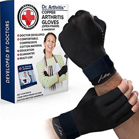 Buy Dr. Arthritis Copper Arthritis Compression Gloves for Women and Men ...