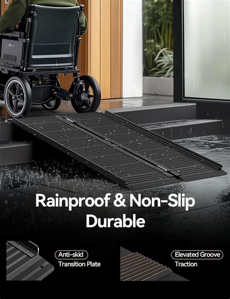 FACHNUOTOOL Black Aluminum Ramp 4FT, With Non-Slip Surface India | Ubuy