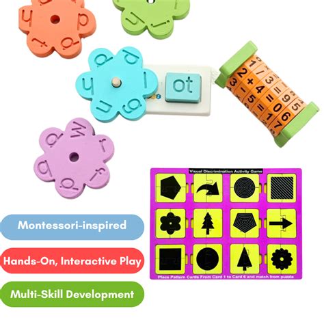 3 Letter Words, Visual Discrimination & Math Wheel Combo – Hawbeez