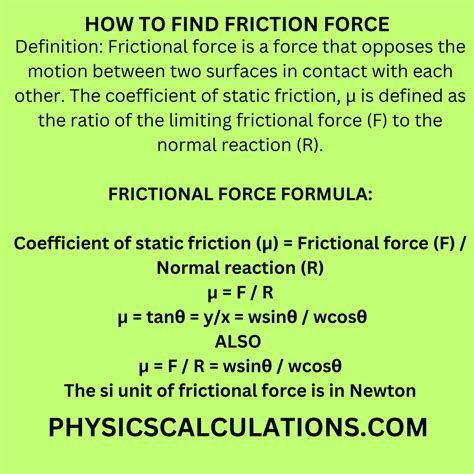 How to Find Friction Force