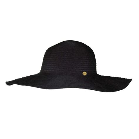 Seafolly black hat for women for the beach.