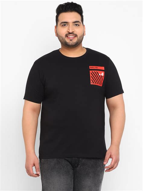 Urbano Plus Men's Black Graphic Printed Half Sleeve Regular Fit Cotton ...