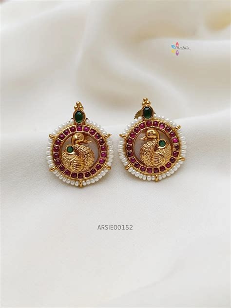 Beautiful peacock kemp earring – Arshis