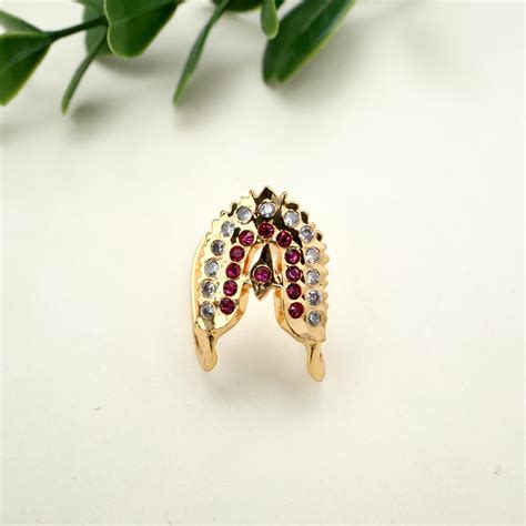 Real Gold Tone Traditional Vanki Modhiram/Neli Modhiram Finger Ring