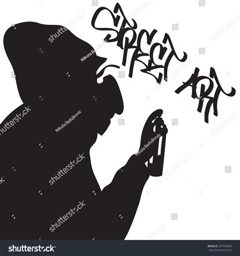 Graffiti Writer Silhouette