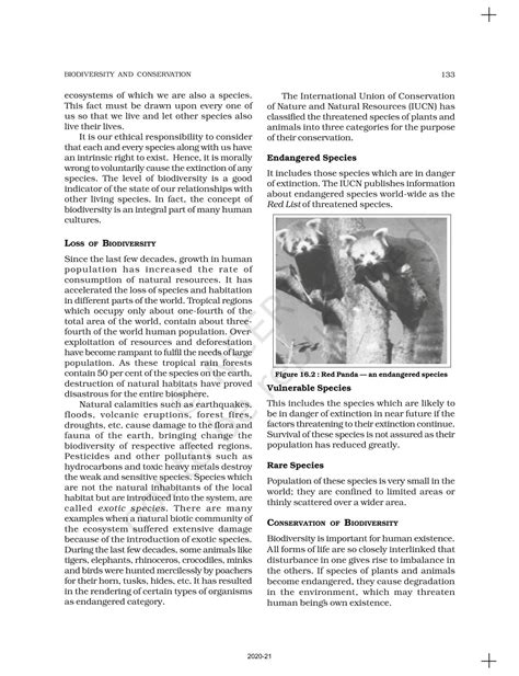 Biodiversity And Conservation - NCERT Book of Class 11 Fundamental Of ...