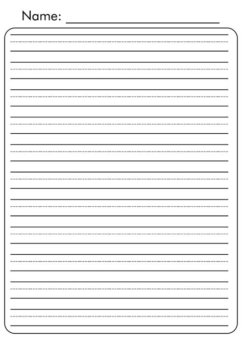 Fun 2nd Grade Handwriting Practice Paper • Mrs E Virtually