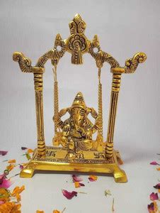 mark india Ganesh ji jhula Idol,Ganpati Idol on Swing jhula for Temple ...