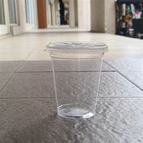 Jual Cup PET 12oz Tebal + Cup Gelas Pet 12oz + TUTUP RATA / LID FLAT ...