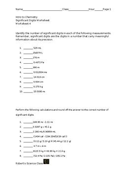Image result for Significant Digit Practice Worksheet