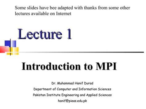 Image result for MPI Introduction
