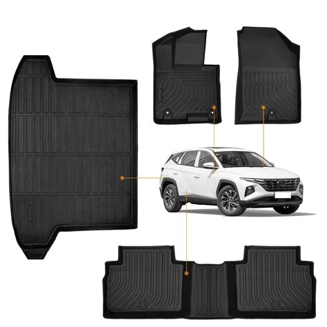 DiffCar for Hyundai Tucson Floor Mats & Cargo Liner 2022 2024 2023 (Not ...