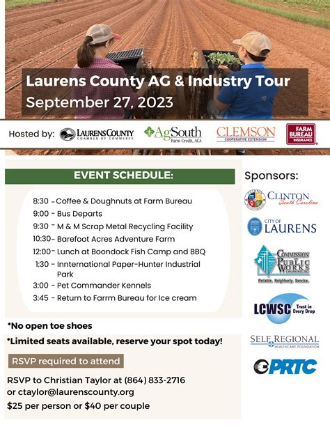 Laurens County Ag and Industry Tour - Laurens County Chamber of Commerce