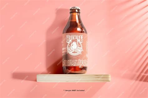 Premium PSD | Beer bottle mockup