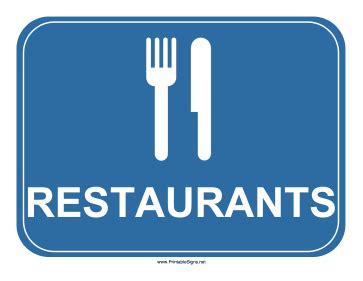 Printable Restaurant Signs 的图像结果