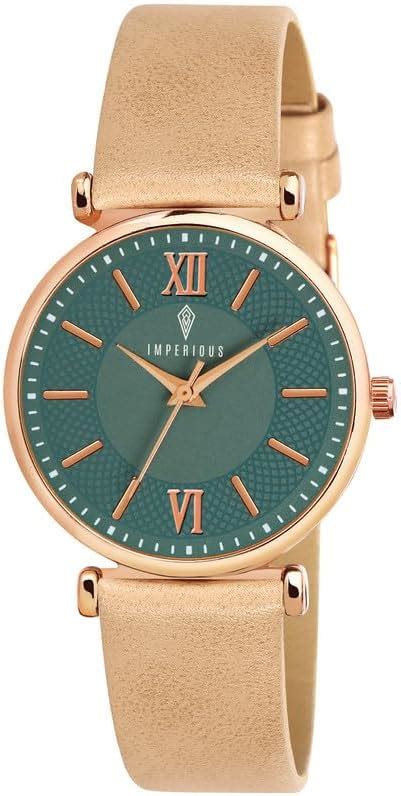 IMPERIOUS - THE ROYAL WAY Women's Analogue Wrist Watch – Elegant Green ...
