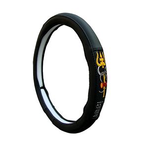 Auto Pearl Ring Type Car Steering Wheel Cover (Chromium Om Namah Shivay ...