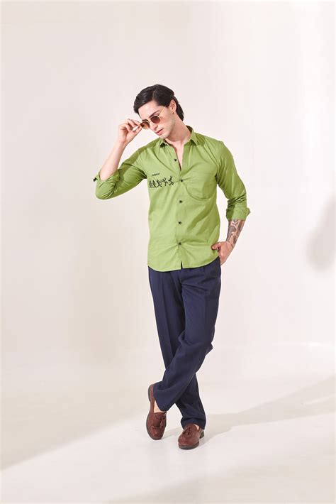 Caricatures Embroidered Shirt – Loveprasha