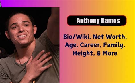 Anthony Ramos Biography 2025 Age, Height, Weight, Net Worth, Salary ...