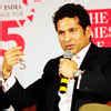 Sachin Tendulkar makes a statement during the launch of Boria Majumdar ...