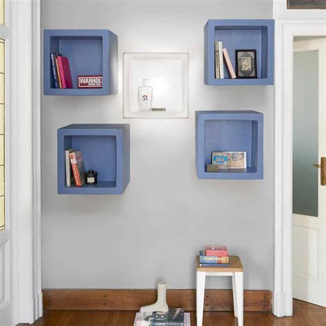 Modern design bright cube-shaped shelf Slide Open Cube made in Italy
