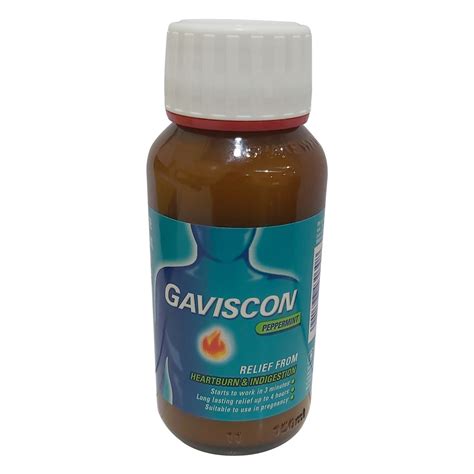 Buy Gaviscon Peppermint Flavor Liquid, 150 ml | 19 Minutes Delivery ...