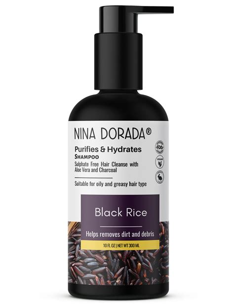 Buy Nina Dorrada Black Rice and Charcoal Shampoo for Extrremely Oily ...