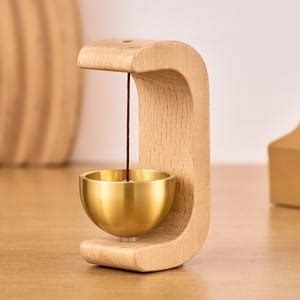 Wooden Magnetic Door Bell Chime – Brass Shopkeeper Entry Alert for ...