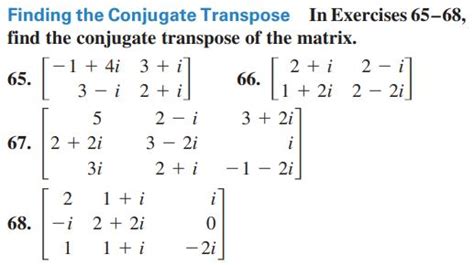 Image result for Conjugate Transpose Examples