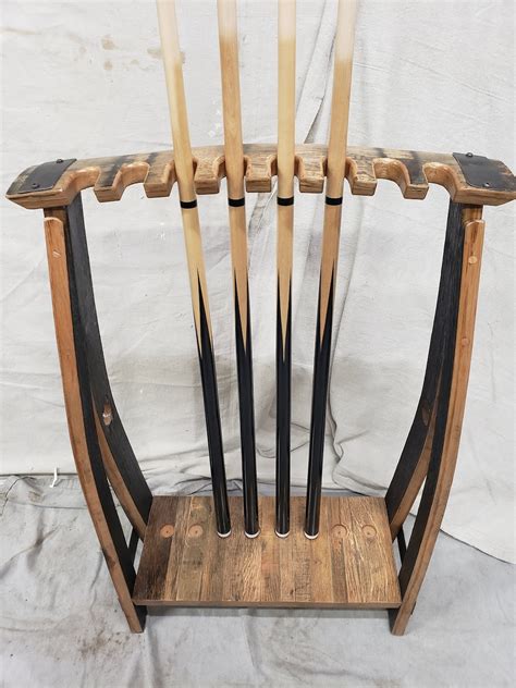Barrel Stave Billiard/pool Cue Floor Rack - Etsy