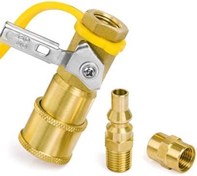 GASPRO 1/4 Inch RV Propane Quick Connect Fittings, Natural/LP Gas ...