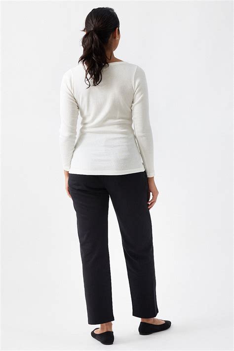 Buy Pima French Terry Trousers for Women Carbon Black
