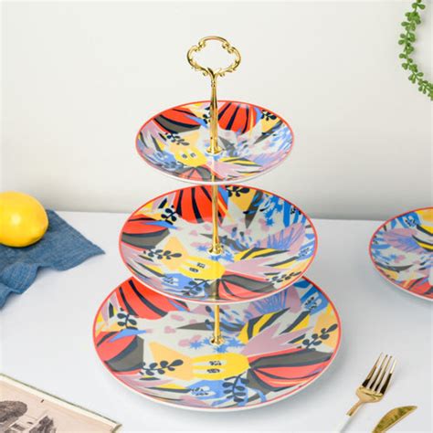 Whimsical White 2-tier Cupcake Stand Online - Premium Cake Stand | Nestasia