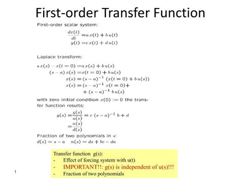 Image result for First Order Transfer Matrix