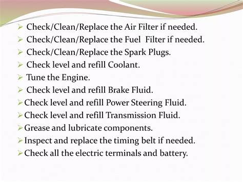 Service and Maintenance of Vehicle | PPTX