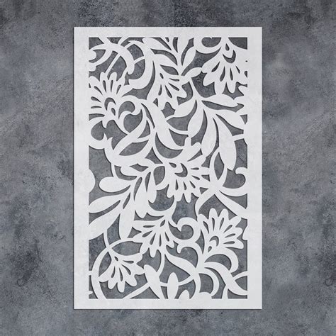 Large Flower Wall Stencils