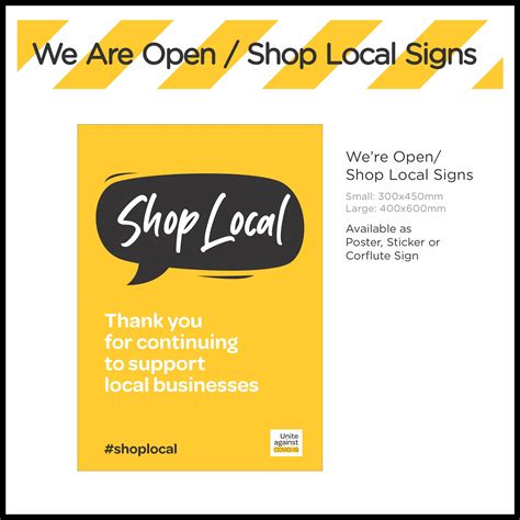 Shop Local Sign Stickers 的图像结果