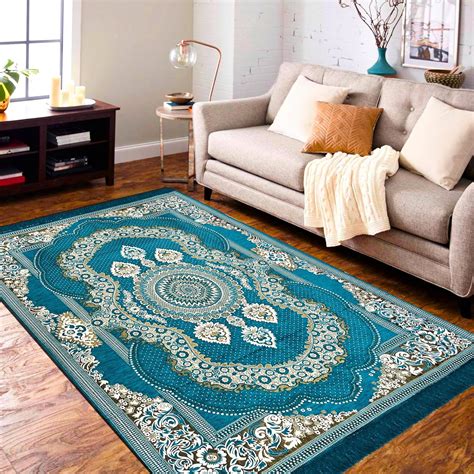 Buy RVS DECOR Chenille Carpet 5x7 Feet | Soft Velvet Rug for Living ...