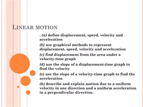 Image result for Linear-Motion Definition