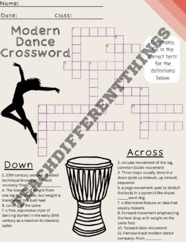 Dance Games with Premade Crossword Puzzles - End of Year, Sub Plans
