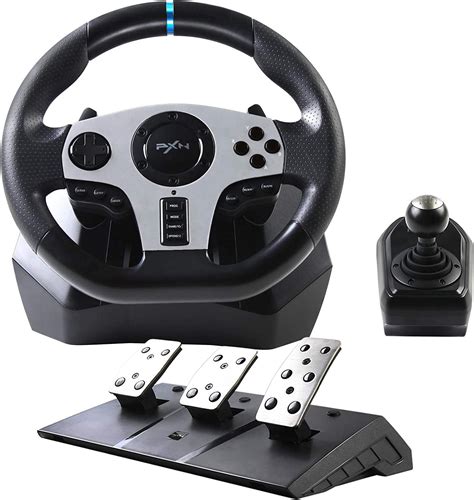 Amazon.com: PXN V9 PC Game Racing Wheels,270°/900°Steering Wheel Gaming for PC With Pedals and ...