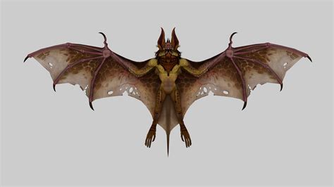 Giant Vampire Bat Demon 3D Model 3D Model - TurboSquid 2371912