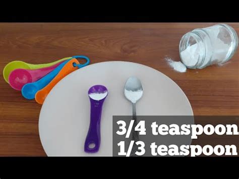 3/4 Teaspoon of Baking Soda ||1/3 Teaspoon 5 Grams||Tips and Tricks ...