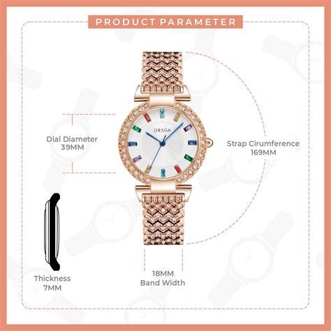 SERENE Multicolor Studded Gold Watch – ORSGA