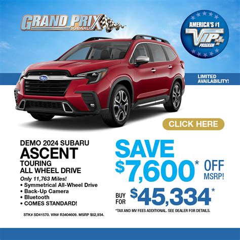 Executive Demos | Grand Prix Subaru